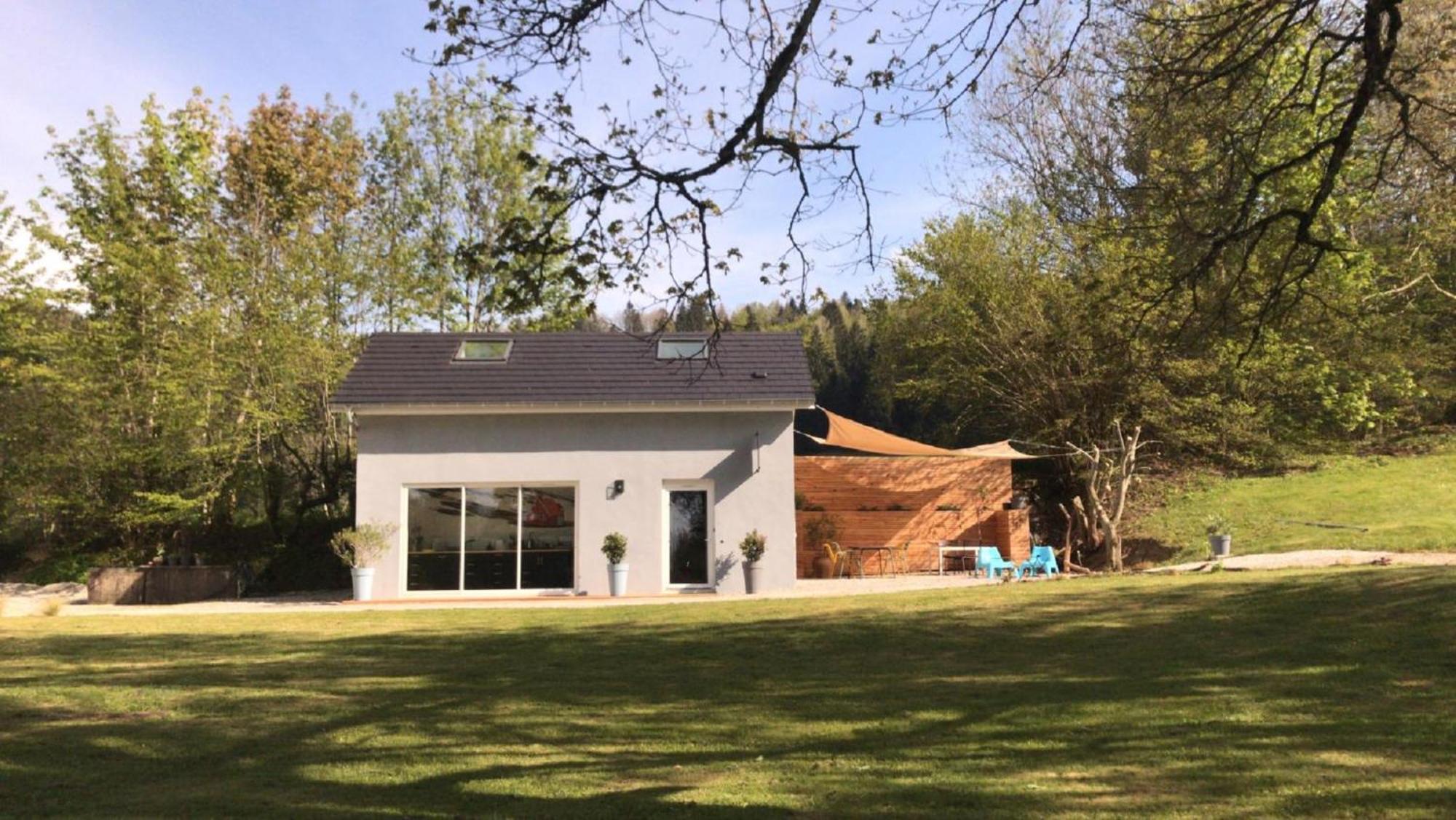 Monchateau étoilé, hébergement insolite avec Spa Merlas Exterior foto